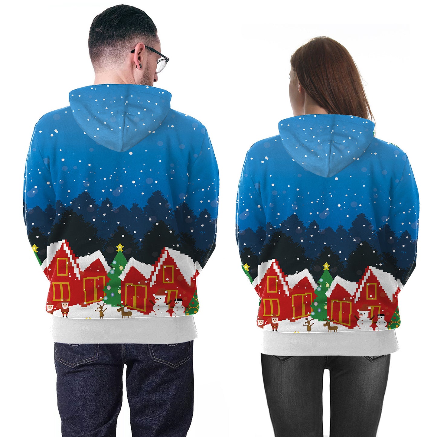 Christmas Clothing Digital Printing Hoodie Sweater