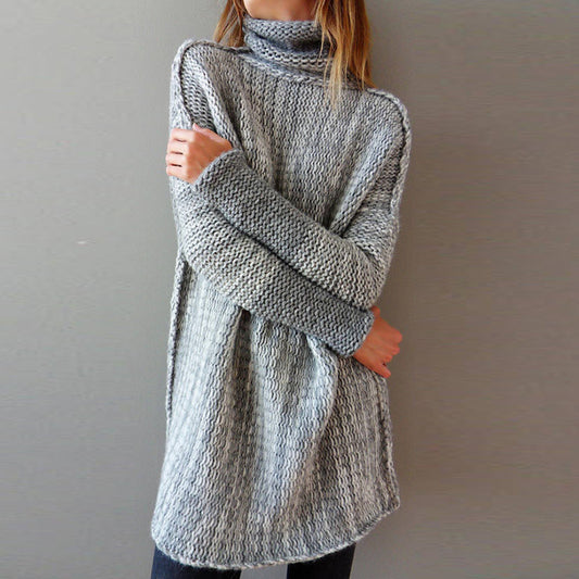 New products for autumn and winter women's loose turtleneck sweater